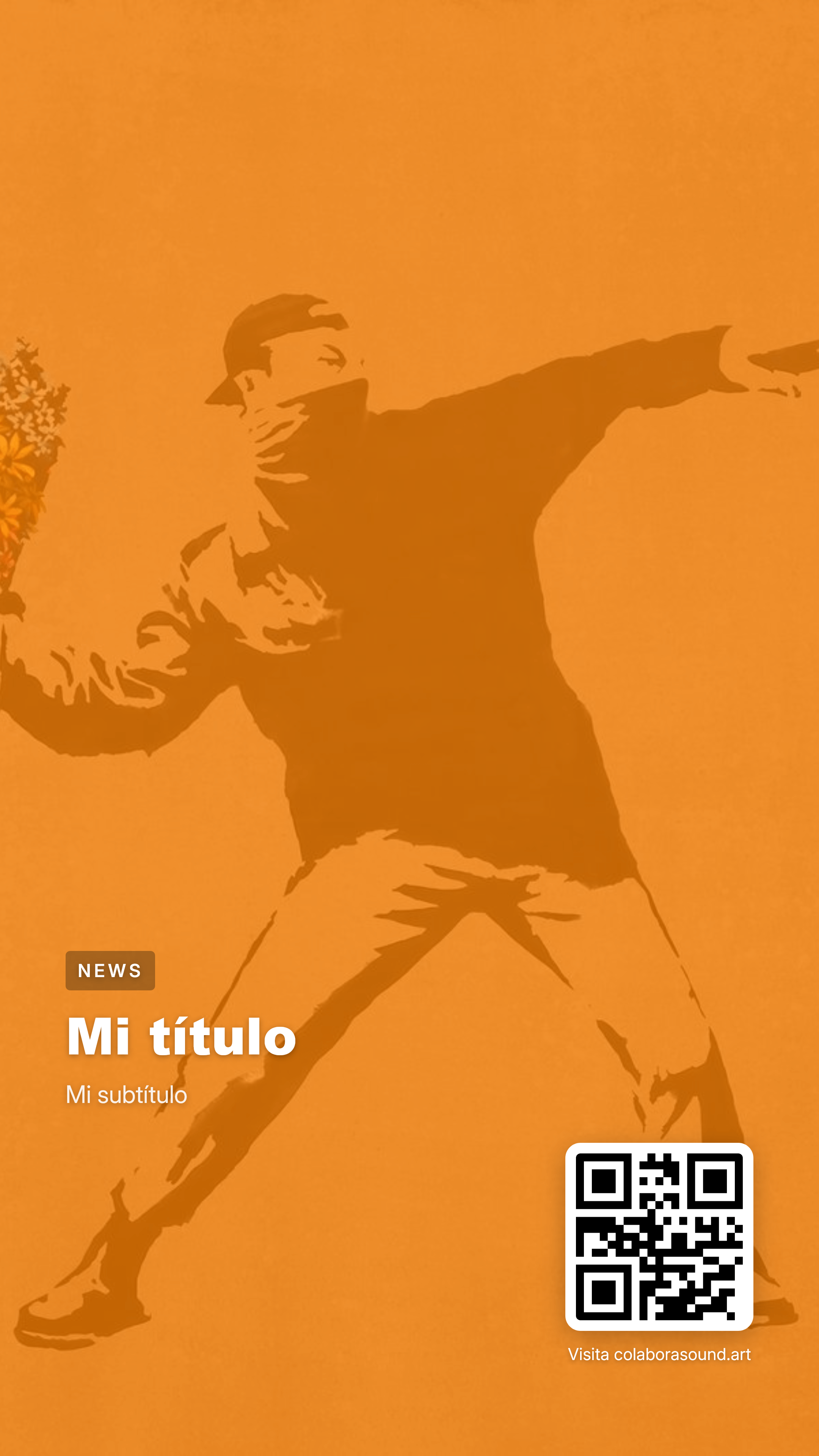 Poster promocional de portfolio profesional compartible